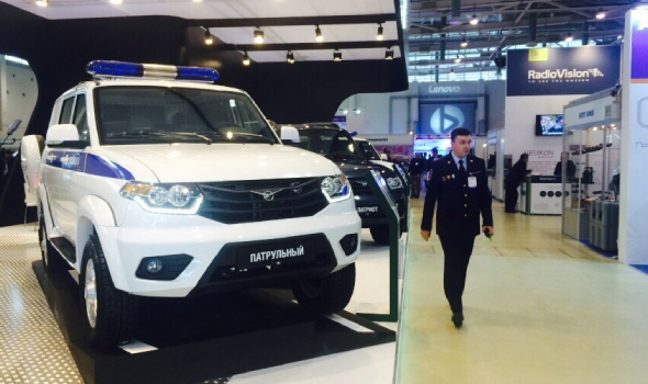 Спецавтомобили УАЗ на выставке «Интерполитех-2015»